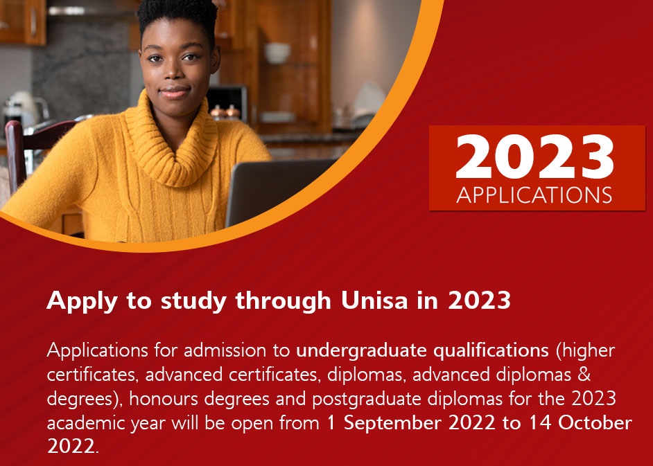 Unisa 2023 Applications Now Open