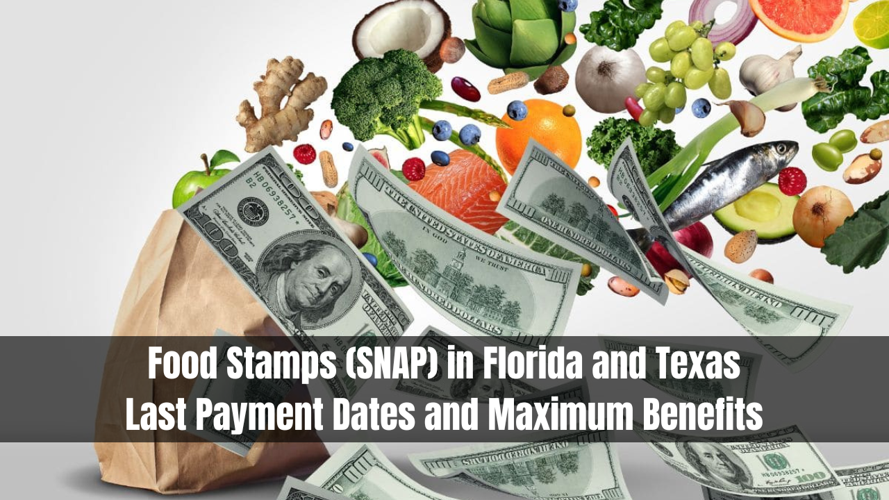 Food Stamps (SNAP) in Florida and Texas: Last Payment Dates and Maximum Benefits