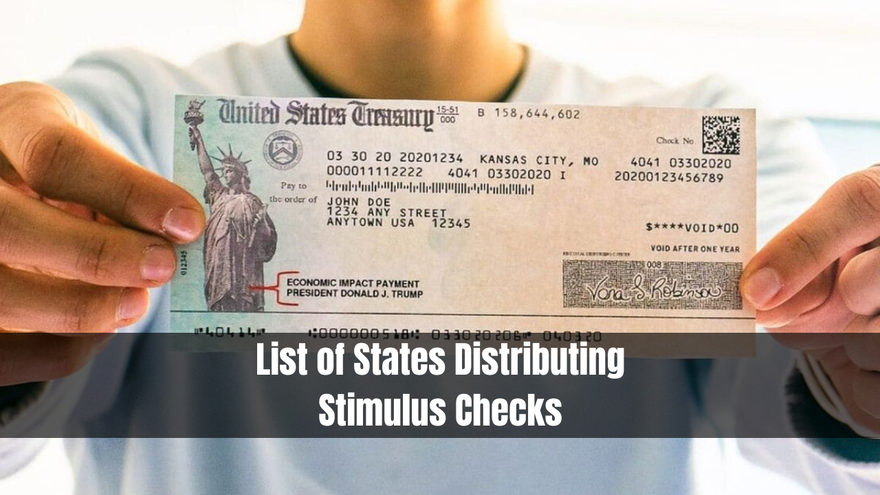 List of States Distributing Stimulus Checks