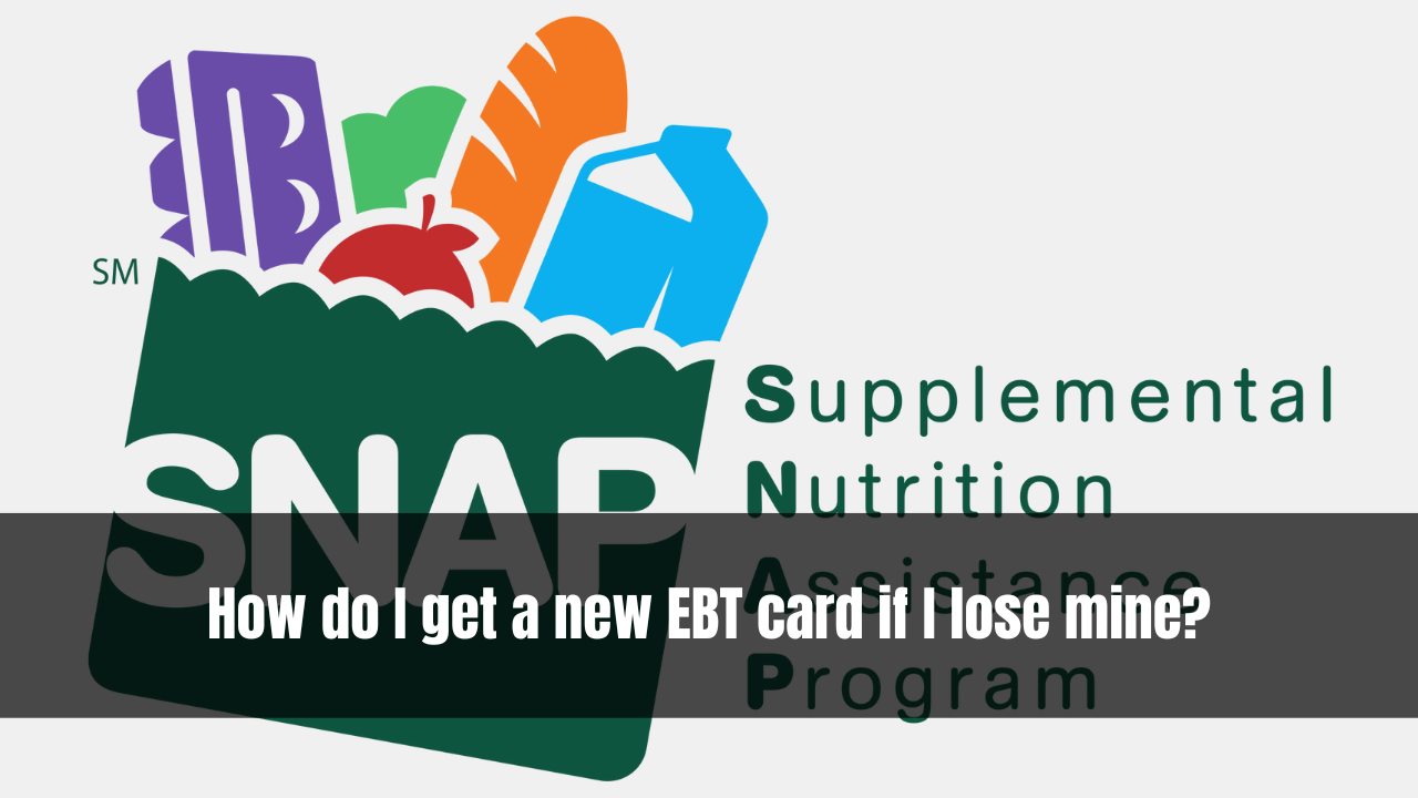 How do I get a new EBT card if I lose mine?