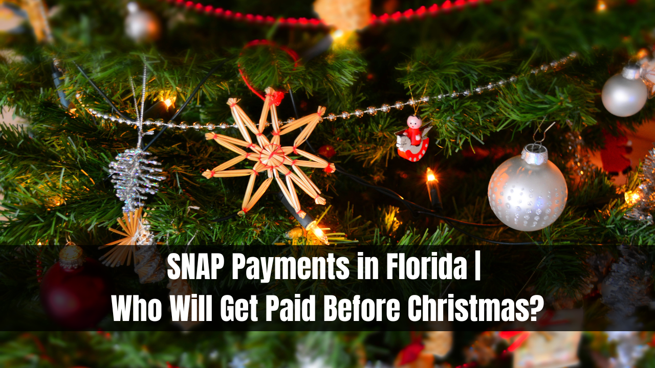 SNAP Payments in Florida | Who Will Get Paid Before Christmas?