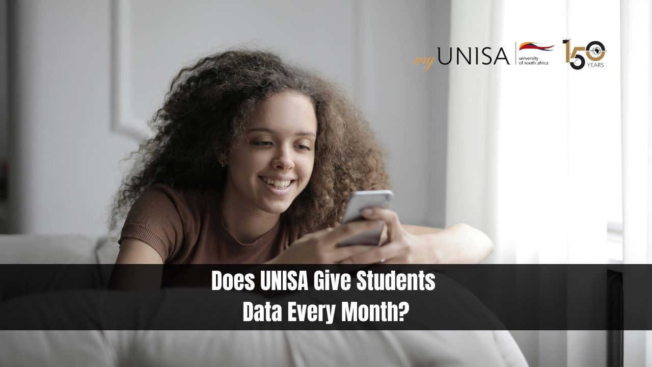 Does UNISA Give Students Data Every Month?