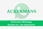 Ackermans Whatsapp Number for Job Application